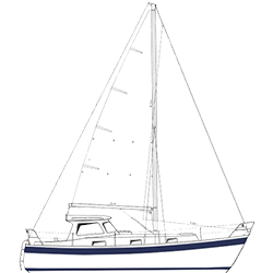 Bateau de plaisance sur le Lac Léman