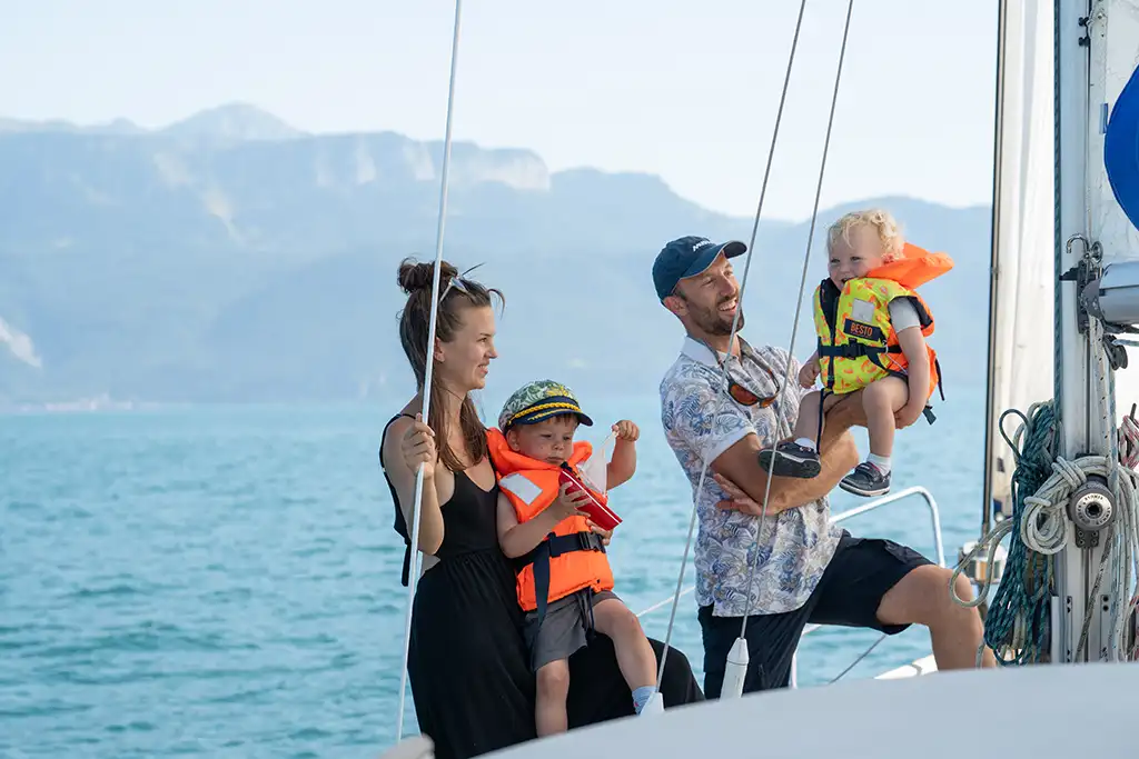Panorama sur les Alpes depuis le Lac Léman